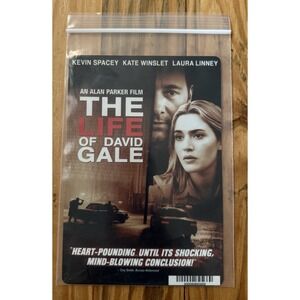 THE LIFE OF DAVID GALE - BLOCKBUSTER VIDEO BACKER CARD 5"X8"